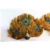 Image 2 : (2) Peacock Feather Hand Fans