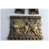 Image 2 : (2) Cowboy Bookends and Greek Wall Decoration