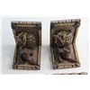 Image 3 : (2) Cowboy Bookends and Greek Wall Decoration
