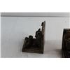 Image 4 : (2) Cowboy Bookends and Greek Wall Decoration