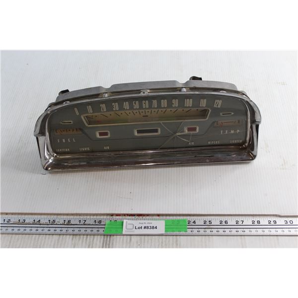 1959 Ford Galaxy Speedometer Cluster - Some Damage