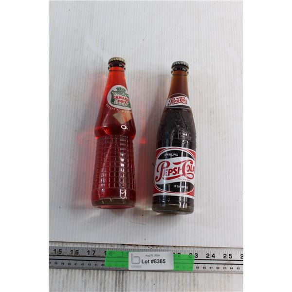 Vintage Canada Dry and Pepsi Bottles - Sealed
