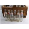 Image 4 : Vintage Pepsi Cola Wooden Crate and (24) Pepsi Glass Bottles