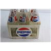 Image 3 : Plastic Pepsi Crate and (6) Glass Pepsi Bottles