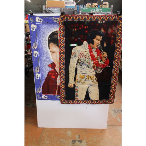 (2) Elvis Presley Wall Hangings 53'' x 35''