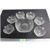 Image 1 : (7) Apple Shaped Glass Bowls 9'' and 5''