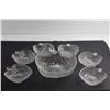 Image 4 : (7) Apple Shaped Glass Bowls 9'' and 5''