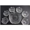 Image 6 : (7) Apple Shaped Glass Bowls 9'' and 5''