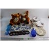 Image 1 : (2) Plush Tiger Toys, Serving Tray, Japanese Pitcher, (4) Regent Plates and Misc.