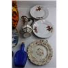 Image 4 : (2) Plush Tiger Toys, Serving Tray, Japanese Pitcher, (4) Regent Plates and Misc.