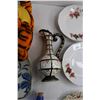 Image 7 : (2) Plush Tiger Toys, Serving Tray, Japanese Pitcher, (4) Regent Plates and Misc.