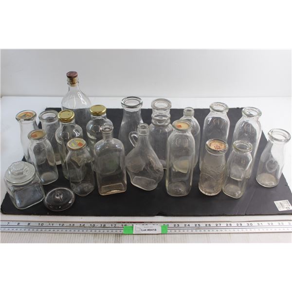 (10+) Assorted Glass Bottles