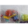 Image 8 : (6) Assorted Happy Meal Figurines with a Ball Toys