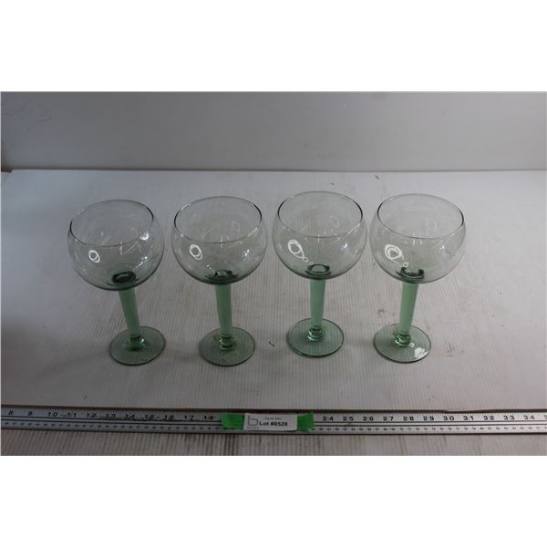 (4) Glass Goblets