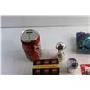 Image 4 : Coca Cola Piggy Bank and Store Tin, (3) Timers and Misc.
