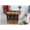 Image 5 : Coca Cola Piggy Bank and Store Tin, (3) Timers and Misc.