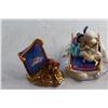 Image 2 : (3) Assorted Schmid Disney's Aladdin Ceramic Decorations
