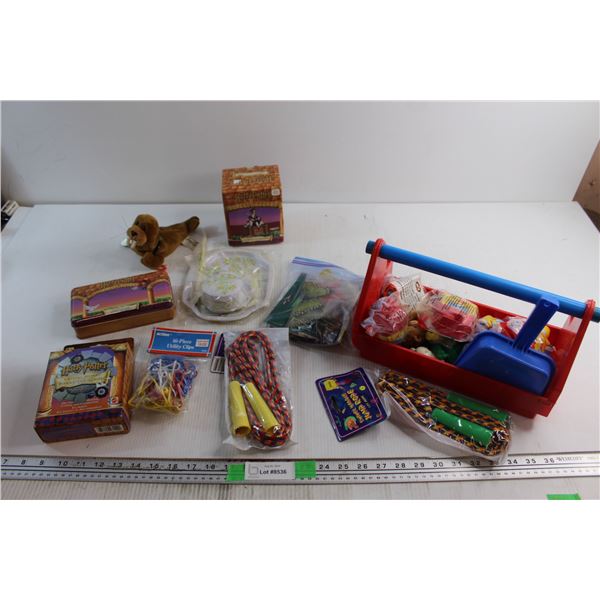 Harry Potter Toys, Assorted McDonalds Toys, Skip Rope and Misc.