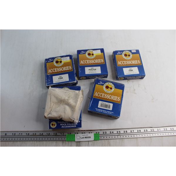 (5) Thumler's Tumbler Rock Polisher Accessories
