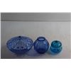 Image 2 : Indiana Windsor Blue Ice Bowl and (2) Storage Bottles