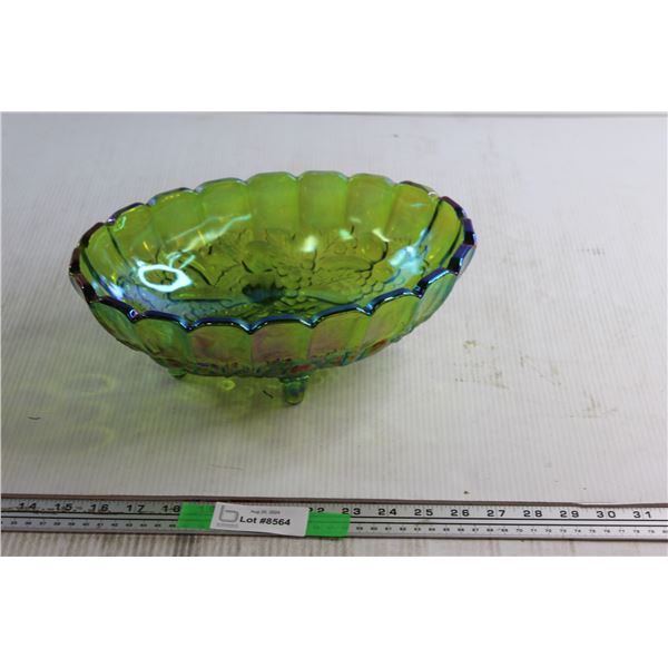 Indiana Carnival Glass Fruit Bowl 12'' x 9''