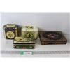 Image 1 : (4) Assorted Metal Tin Containers