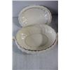 Image 7 : Quban Royal Plate, (7) Quban Royal Bowls, Quban Royal Soup Tureen, Patterned Tablecloth