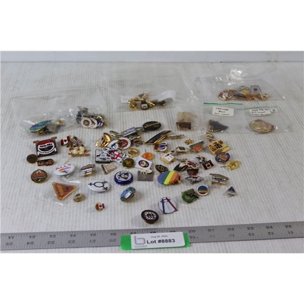 Assorted Pins and Keychains