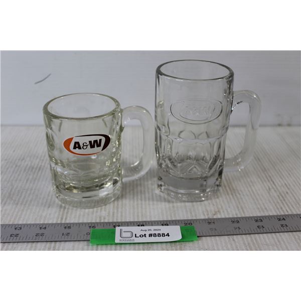 (2) A&W Mugs
