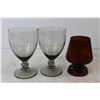 Image 3 : (3) Wine Glasses, Mother's Day Plate, Glass Pitcher