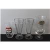 Image 4 : (8) Coca-Cola Glass Cups and Other Glass Cups, Small Watering Can, Pink Marble Coaster Set of 6 , Gl