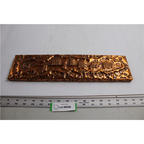 Copper Wall Art - 16" x 4"