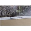 Image 5 : Summer Solitude Wolf by Gail Adams Print - 17 3/4" x 14 3/4"