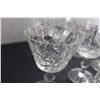 Image 2 : (7) Crystal Sherbet Glasses, (9) Crystal Liqueur Glasses