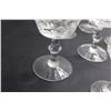 Image 3 : (7) Crystal Sherbet Glasses, (9) Crystal Liqueur Glasses