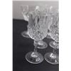 Image 4 : (7) Crystal Sherbet Glasses, (9) Crystal Liqueur Glasses