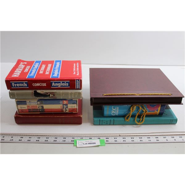 (9) Books - French Dictionary, Diefenbaker