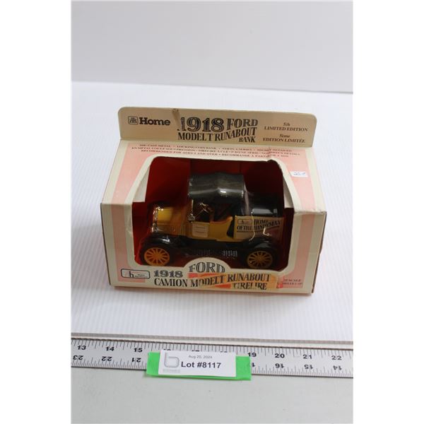 Home Hardware 1918 Model T Runabout Bank Die Cast - 1/25