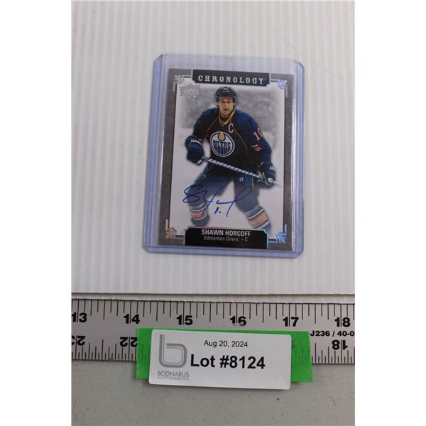 Shawn Horcoff Oilers Upper Deck Autograph Hockey Card