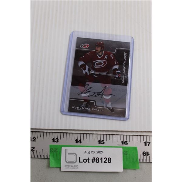 Rod Brind Amour Signiture Series Hockey Card