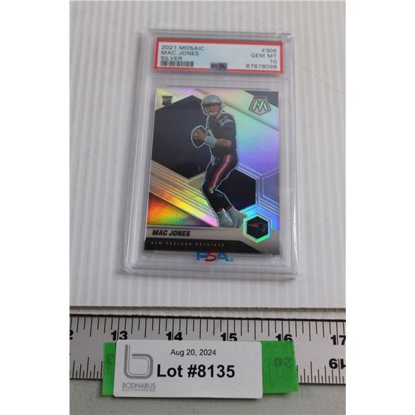 Mac Jones PSA 10 Prizm Rookie Football Card
