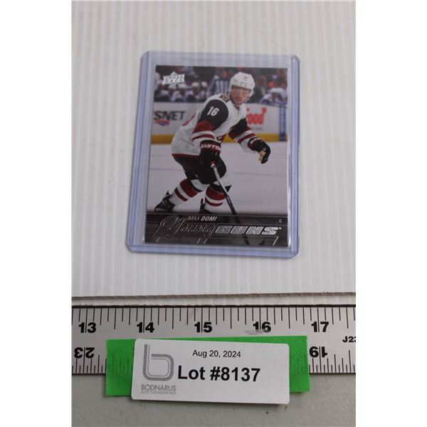 Max Domi Young Guns Rookie Upper Deck Hockey Card