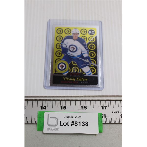 Nikolaj Ehlers OPC Platinum Rookie Hockey Card