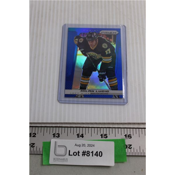 Milan Lucic Blue Prizm Hockey Card