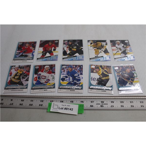 (10) Young Guns Rookie Hockey Cards