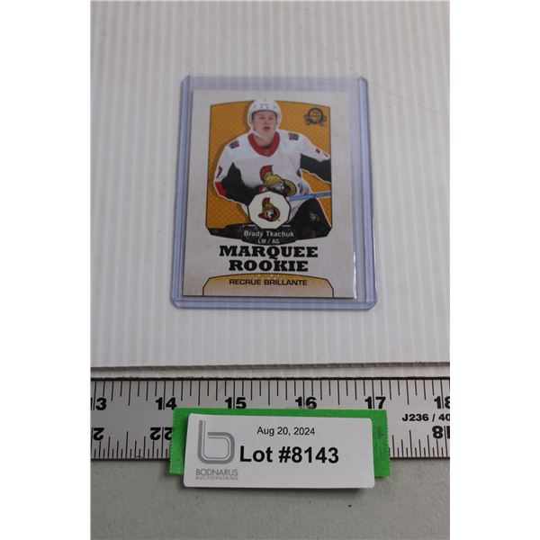 Brady Tkachuk OPC Marquee Rookie Hockey Card