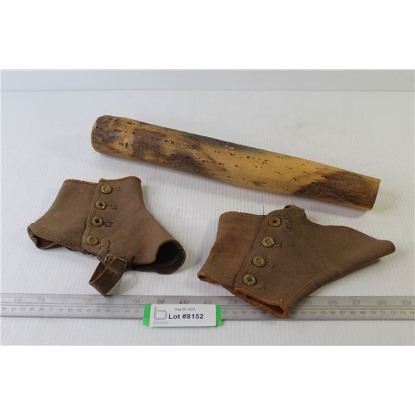 Vintage Pair of Spats - Rain Stick