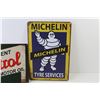 Image 2 : (3) Tin Signs - Michelin - Castrol - Shell (8" x 12")