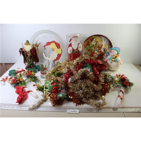 Christmas Decor - Garland - Plates Tree Toppers - Canes
