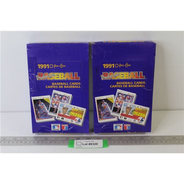 (2) Boxes of 1991 Premium O-Pee-Chee Baseball Cards (NIB)
